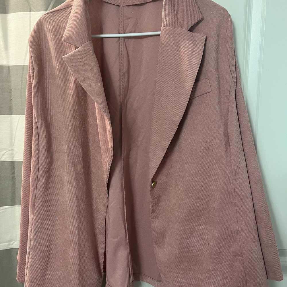 Women's Pink Blazer Jacket